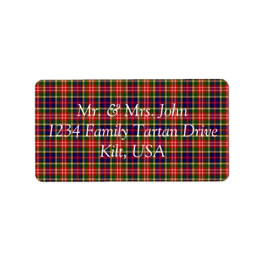 Christie Tartan Label (Voorkant)