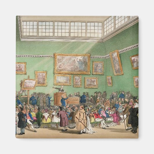 Christie's Auction Room, bezocht door J. Bluck Magneet (Voorkant)