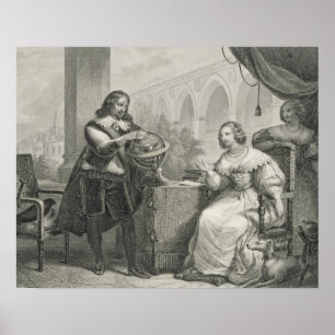 Christina (1626-89) Koningin van Zweden, uit een s Poster