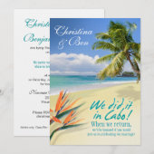 Christina EMERALD WATERS Cabo receptie (linnen) Kaart (Voorkant / Achterkant)