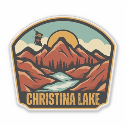 Christina Lake, Brits-Columbia Sticker (Voorkant)