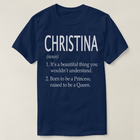 Christina Naam Gift 112 T-shirt (Design voorkant)