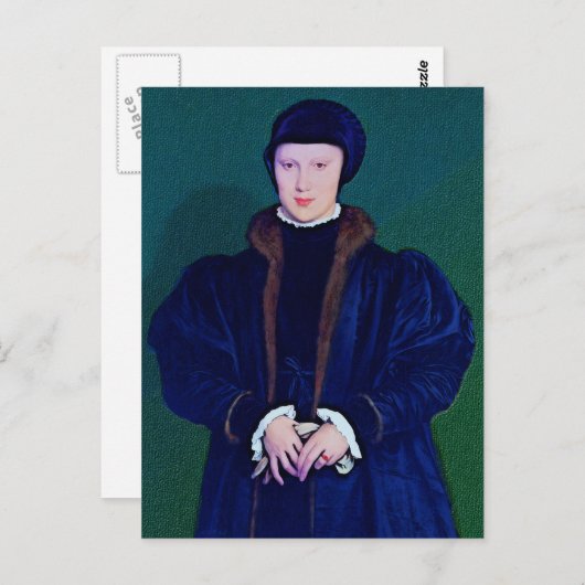 Christina of Denmark Ink Sketch Briefkaart (Voorkant / Achterkant)