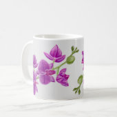 Christina paarse flower mok (Voorkant links)