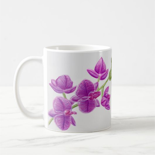 Christina paarse flower mok (Links)