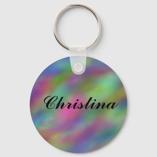 Christina Pastel Clouds Sleutelhanger (Voorkant)