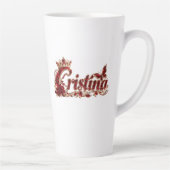 Christina Robijn Crystal Luxe Naam Latte Mok (Rechts)