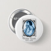 Christina Rossetti Ronde Button 5,7 Cm (Voorkant /achterkant)