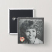 Christina Tannehill Vierkante Button 5,1 Cm (Voorkant /achterkant)