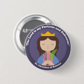 Christina van Bolsena Ronde Button 5,7 Cm (Voorkant /achterkant)