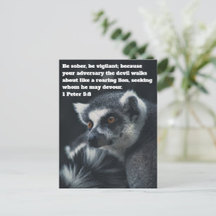 Christinaamse stokstaartje ansichtkaart briefkaart