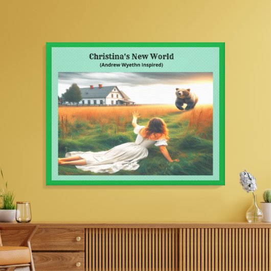 Christina's Nieuwe Wereld Canvas Afdruk (Insitu (Woonkamer))