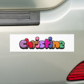 Christine Bumpersticker (Op auto)