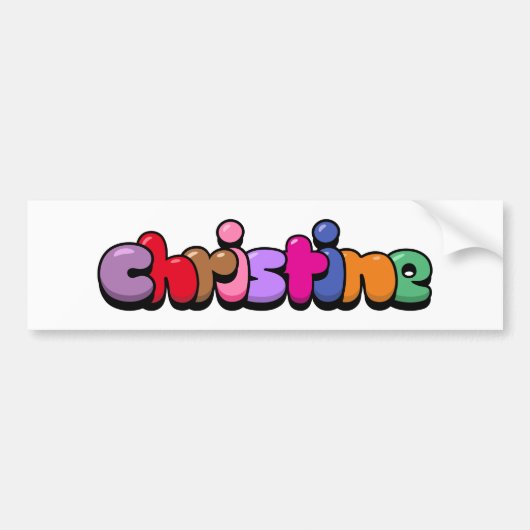 Christine Bumpersticker (Voorkant)