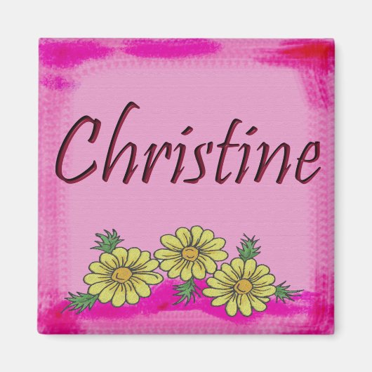 Christine Daisy Christine Magneet (Voorkant)