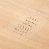 Christine Elegant Wedding Save the Date Acryl Uitnodigingen (Laagn)