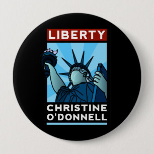 Christine O'Donnell 2010 American Liberty Ronde Button 4,0 Cm