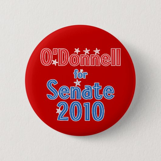 Christine O'Donnell voor het Ontwerp van de Ster Ronde Button 5,7 Cm (Voorkant)