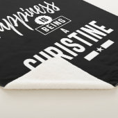 Christine Persoonlijke naam Birthday Gift Sherpa Deken (3/4)