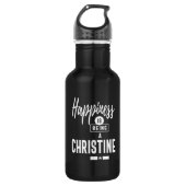 Christine Persoonlijke naam Birthday Gift Waterfles (Voorkant)