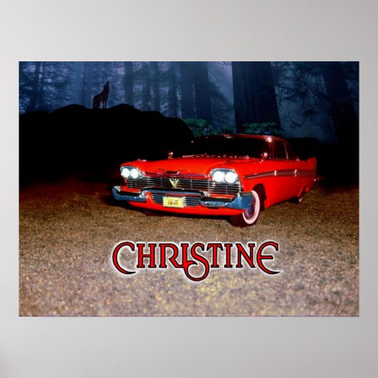 Christine Plymouth Fury 1958 Poster (Voorkant)