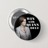 Christine Quinn voor burgemeester Ronde Button 5,7 Cm (Voorkant /achterkant)
