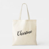 Christine Script Design Canvas tas (Achterkant)