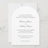 Christine Traditionele Elegante Trouw Kaart (Voorkant)