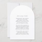 Christine Traditionele Elegante Trouw Kaart (Achterkant)