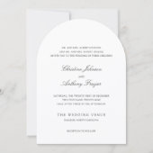 Christine Traditionele Elegante Trouw Kaart (Voorkant)