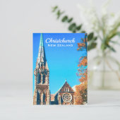 Christkerk Cathedral Nieuw-Zeeland reizen Briefkaart (Staand voorkant)