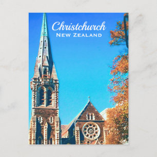Christkerk Cathedral Nieuw-Zeeland reizen Briefkaart