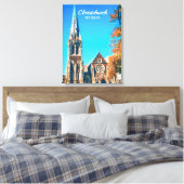Christkerk Cathedral Nieuw-Zeeland reizen Canvas Afdruk (Insitu (Slaapkamer))