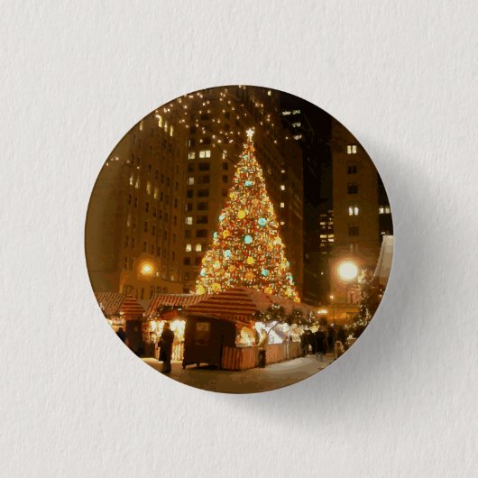 Christkindlmarket - 21 december 2005 in Chicago Ronde Button 3,2 Cm (Voorkant)