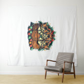 Christma Kittens Amerikaanse Bobtail Kerst Orname Wandkleed (In Situ (horizontaal))