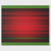 Christma Red Lines met een langgroen design Cadeaupapier (Vlak)
