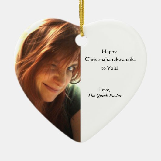 Christmahanukwanzika Keramisch Ornament (Voorkant)