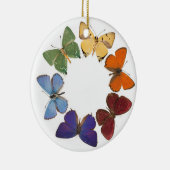 Christman-versiering met vlinderring keramisch ornament (Rechts)