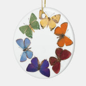 Christman-versiering met vlinderring keramisch ornament (Links)