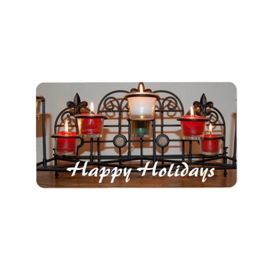 Christmans Candles Etiket (Voorkant)