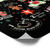 Christmas 12 Days Of Ct Technologist Cat Scan Radi Poster (Hoek)