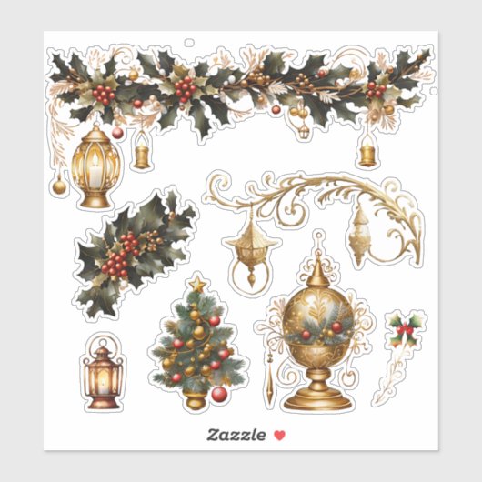 Christmas_13 Vinyl Sticker op maat (Vel)