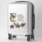 Christmas_17 Vinyl Sticker op maat (Koffer)
