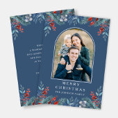 Christmas 1 Photo Arch Waterverf Botanisch Feestdagenkaart