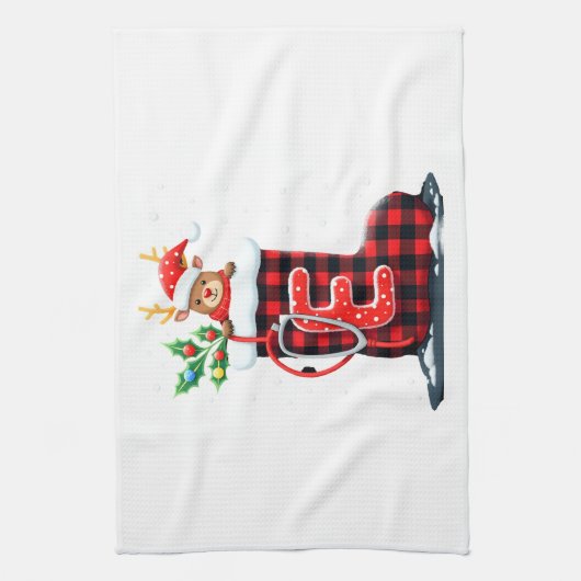 Christmas (1) theedoek (Verticaal)