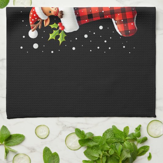 Christmas (1) theedoek (Gevouwen)