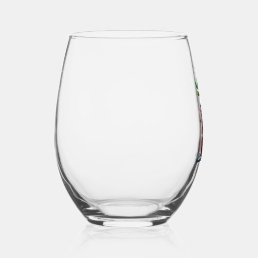 Christmas (1) wijnglas zonder voet (Rechts)