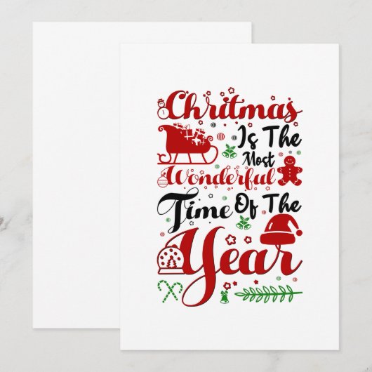 Christmas 2021 Would Not Recommed Save The Date (Voorkant / Achterkant)