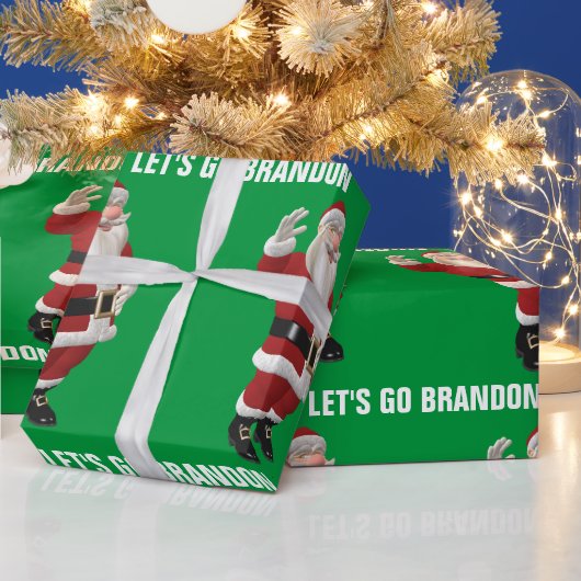 CHRISTMAS 2023 LET'S GO BRANDON SANTA CLAUS CADEAUPAPIER (Feestdagen)