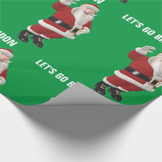 CHRISTMAS 2023 LET'S GO BRANDON SANTA CLAUS CADEAUPAPIER (Hoek)